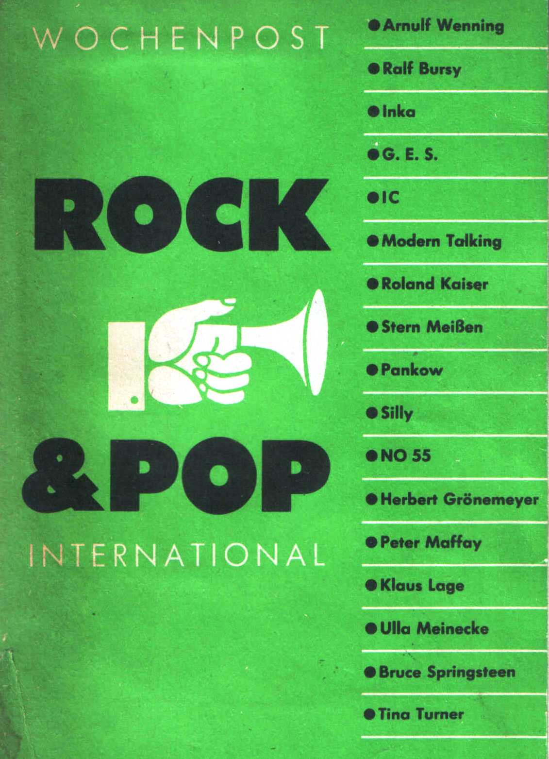 Wochenpost, Rock und Pop